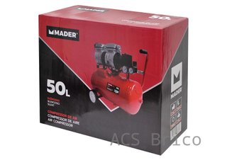 Compresor Aire Silencioso 50 L - 1 Hp - 09369 - Mader