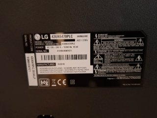 TV LG 43 4K UHD HDR Smart TV WebOS