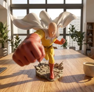 Statuetta Saitama One Punch Man 12 cm