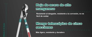 Forbici da potatura telescopiche 99 cm, nuove