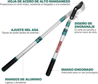 Forbici da potatura telescopiche 99 cm, nuove