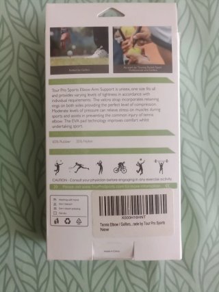 Codera de sujeción unisex alivio codo de tenista
