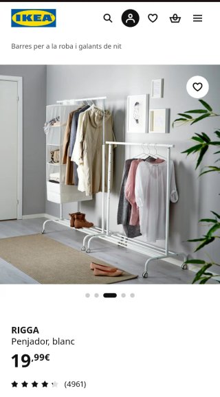 Burro IKEA RIGGA blanco (NP 20€)