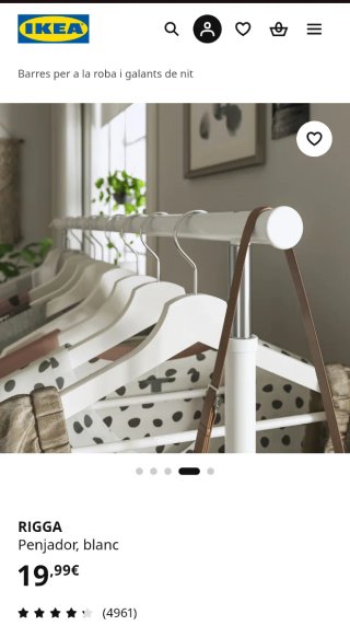Burro IKEA RIGGA blanco (NP 20€)