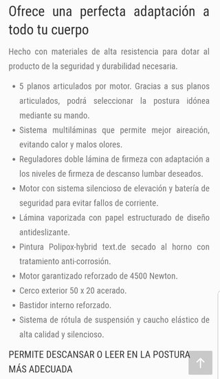 Somier Articulado Eléctrico Nuevo Alta gama