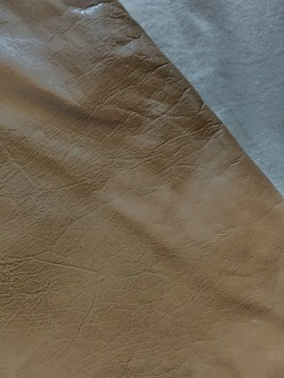 Falda de Piel Zara Camel
