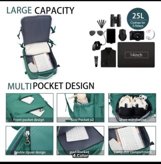 Mochila de viaje apta para avión