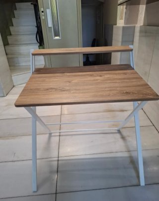 Escritorio madera y metal plegable