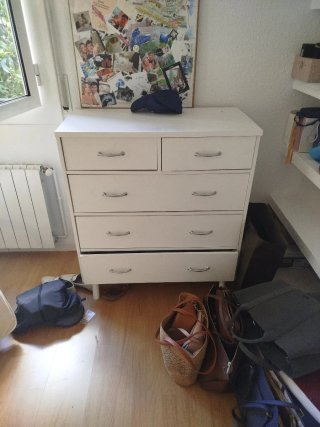Dos Cómodas blanca de madera KULLEN ikea Otro