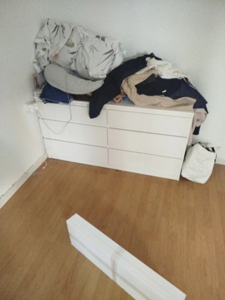 Dos Cómodas blanca de madera KULLEN ikea Otro