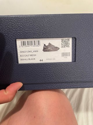 Dior B22 Zapatillas Negras Talla 44