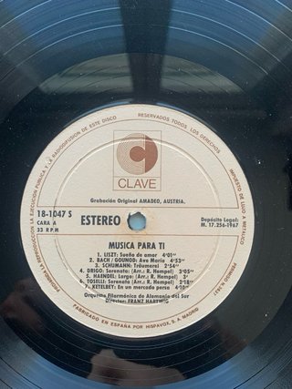 Música para Ti - Vinilo Clásica