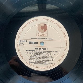 Música para Ti - Vinilo Clásica