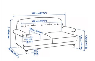 Sofá 3 plazas ESSEBODA IKEA Beige