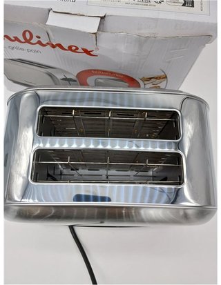 Moulinex Classic LT330D - Tostador de Acero Inoxidable - 2 Ranuras Cortas para 2 Rebanadas de Pan - 6 Posiciones de Tostado con Fu