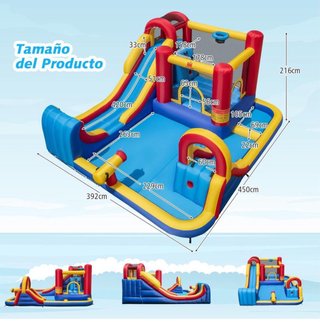 Alquiler castillo hinchable acuático