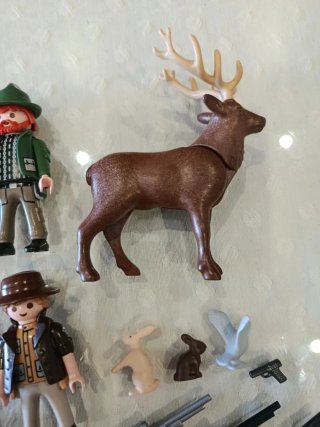 Lote Caza Playmobil con animales y accesorios