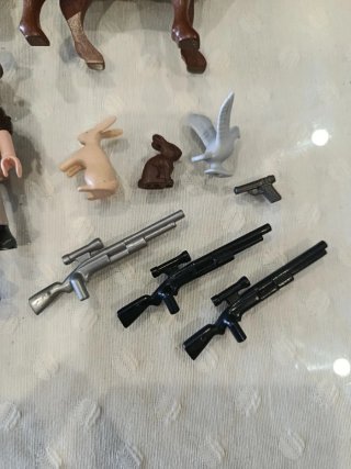 Lote Caza Playmobil con animales y accesorios