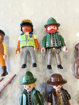 Lote Caza Playmobil con animales y accesorios