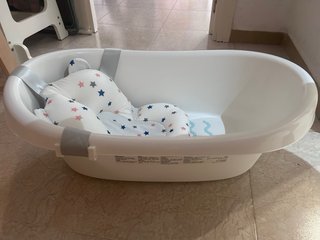 Bañera para bebé con cojín