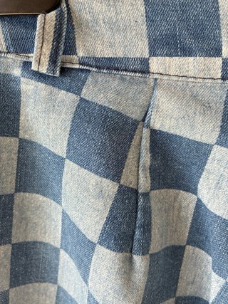 Pantalón vaquero cuadros