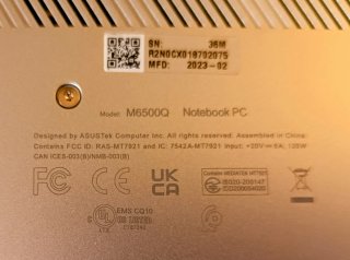 Asus Vivobook M6500Q OLED