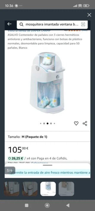 Papelera pañales DiaperChamp antiolores