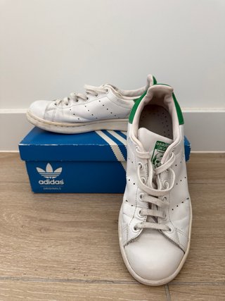 Zapatillas Adidas Stan Smith Blancas y Verdes