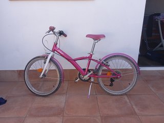 Bicicleta niña rosa