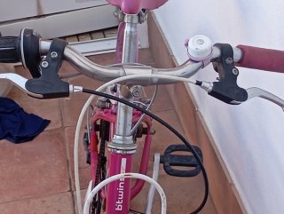 Bicicleta niña rosa