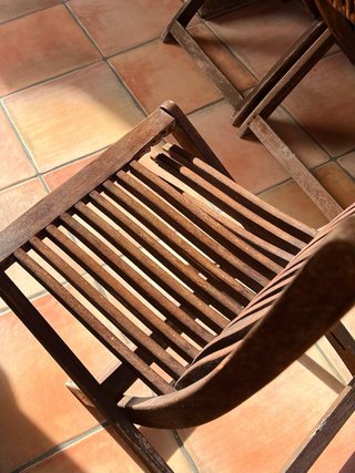 Mesa Teka y 8 Sillas Exterior