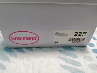Zapatos Graceland grises y verdes