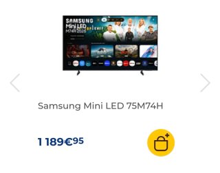 TV Samsung 75 4K