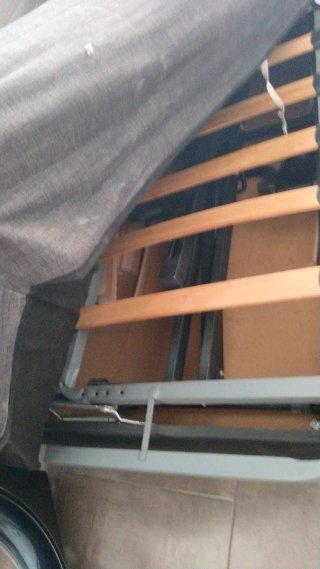 Sofá Cama Gris Tela