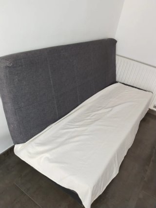 Sofá Cama Gris Tela