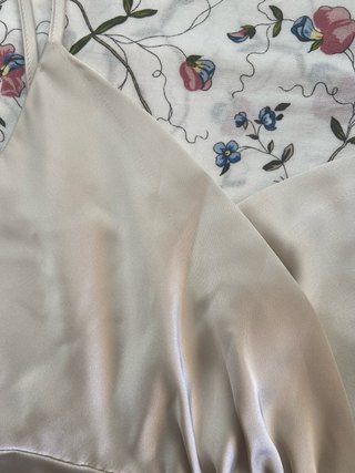 Vestido perla largo con botones