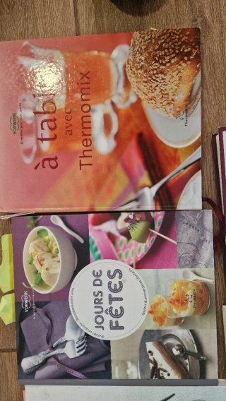 Lote 7 libros cocina Thermomix (Francés)