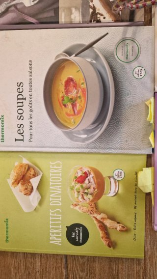 Lote 7 libros cocina Thermomix (Francés)