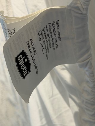 Sábana Cuna Blanca marca Chico
