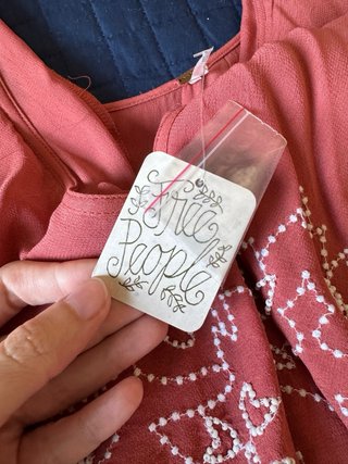 Vestido Free People rosa talla única
