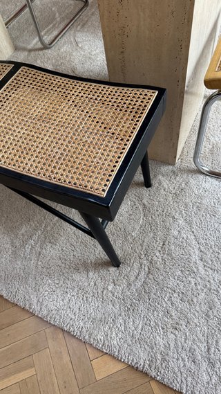 Banco Zara Home Madera y Ratán Negro