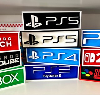 Consolas de Videojuegos - Logos 3D