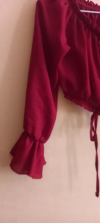 Blusa Granate Manga Larga