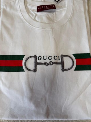 Camiseta Gucci Blanca con Logo