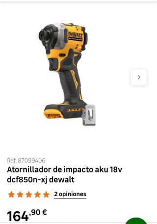 Taladro Percutor DeWalt Amarillo/Negro DCF 850