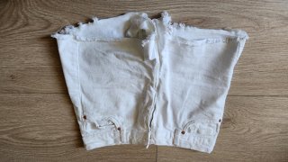 Bershka Pantalón Corto Beige Talla S