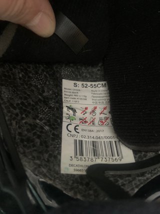 Casco Hípica Negro Talla S (52-55cm)