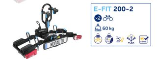 Portabicicletas Norauto E-Fit 200-2 plegable comp.