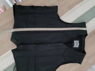 Chaleco motero cuero genuino