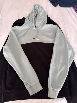Conjunto Deportivo Fila Negro y Verde Menta